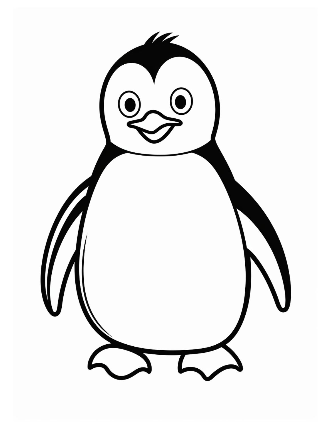 free printable penguin template