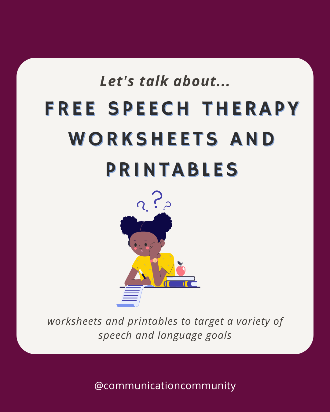 free aphasia worksheets printable