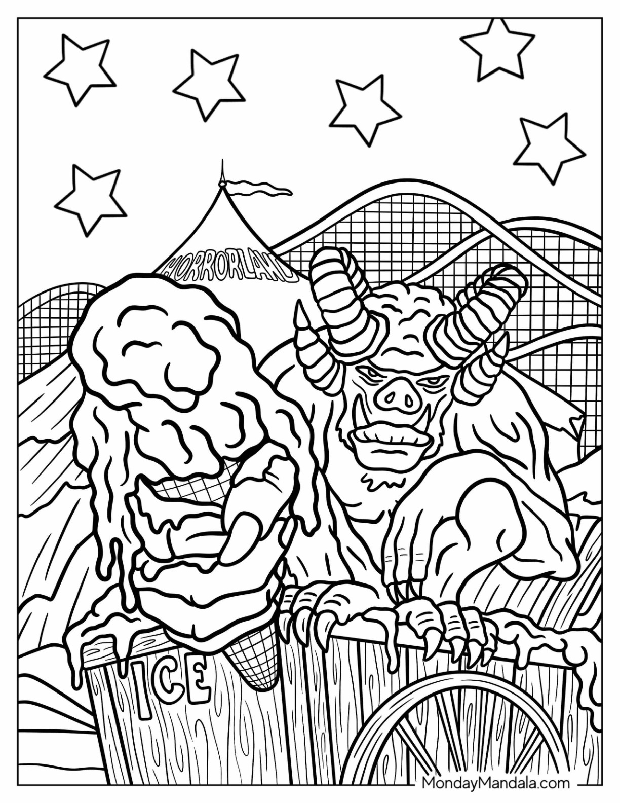 goosebumps coloring pages printable