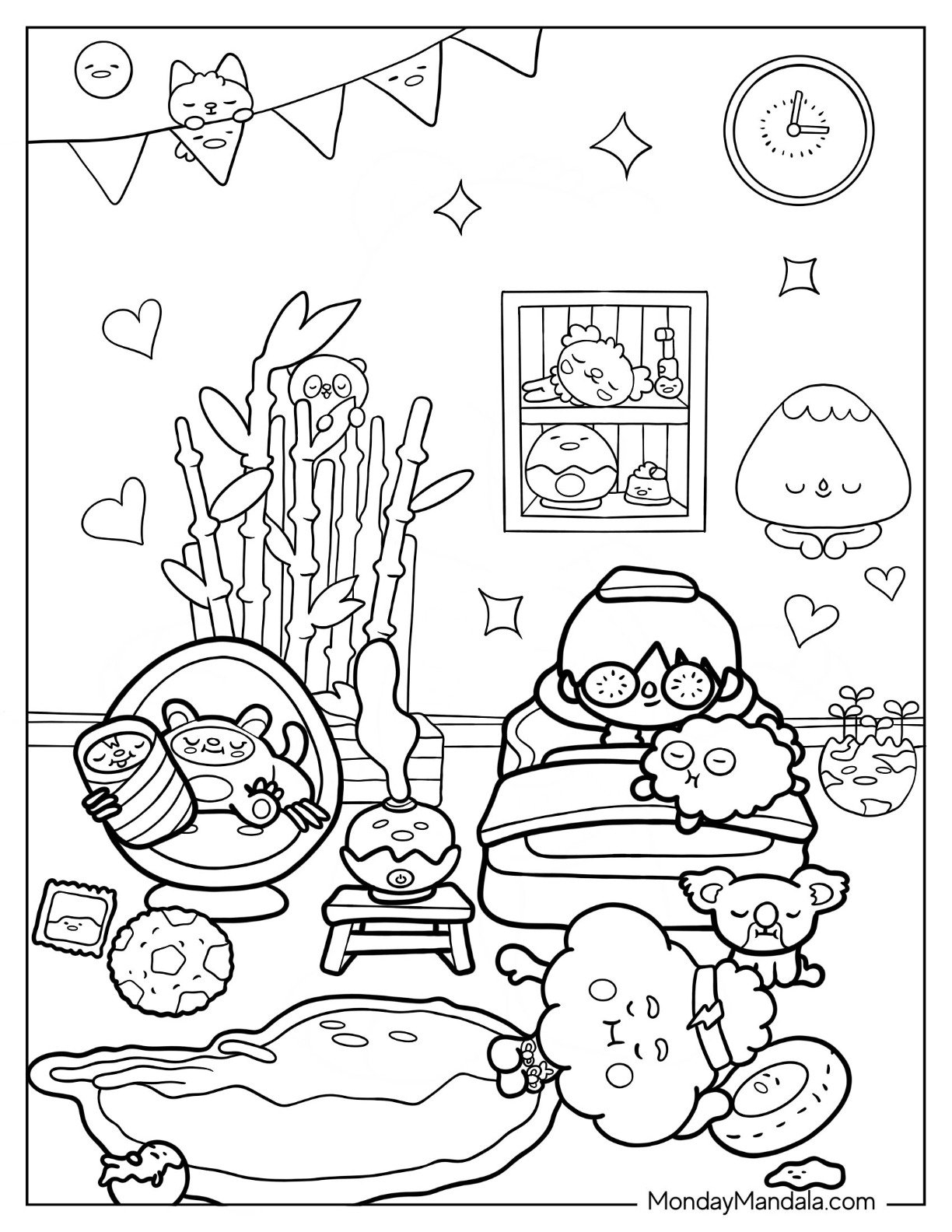 20 Gudetama Coloring Pages Free PDF Printables 