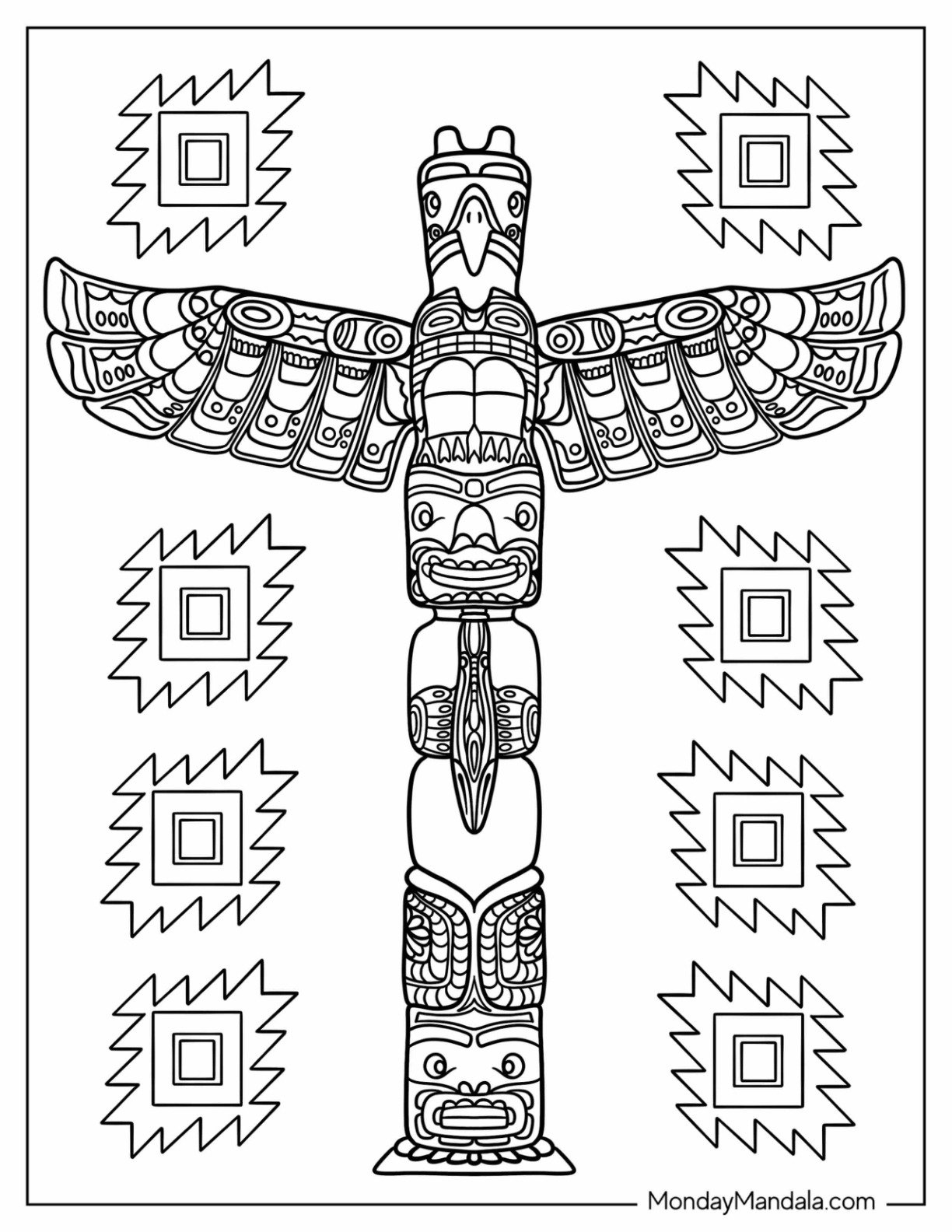 20 Native American Coloring Pages Free PDF Printables 
