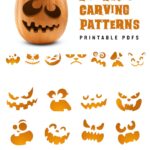20 Printable Jack o lantern Pumpkin Carving Patterns For Halloween Simple Patterns That Can Make Anyone Look Like A Pro Etsy