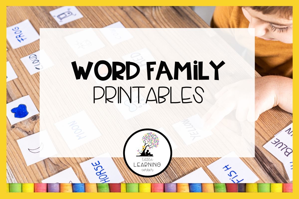 200 Fun Word Family Printables Little Learning Corner 200 Fun Word Family Printables Little Learning Corner