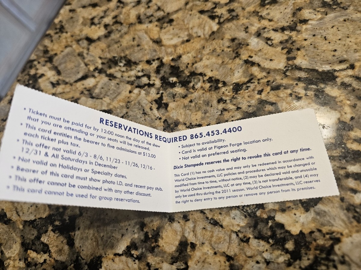 dixie stampede coupons printable