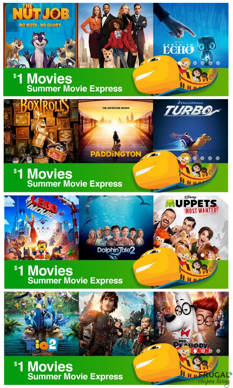 2015 Regal Cinemas Schedule 1 Summer Movie Express