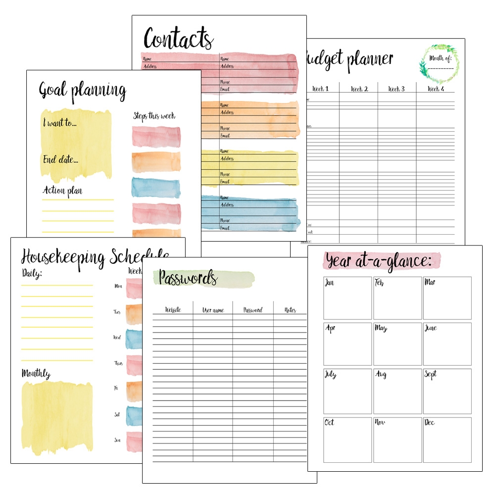 2017 Printable Planner