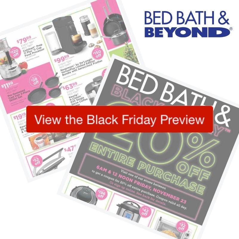 2018 Bed Bath U0026 Beyond Black Friday Ad Southern Savers