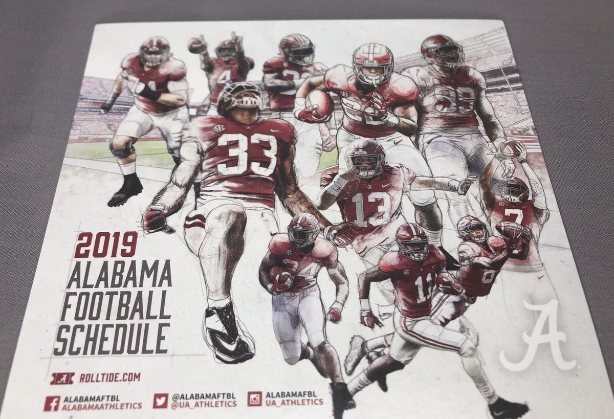 2019 Alabama Crimson Tide Football Schedule Magnet Tua Tagovailoa Najee Harris