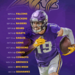 2019 Minnesota Vikings Schedule Downloadable Wallpaper