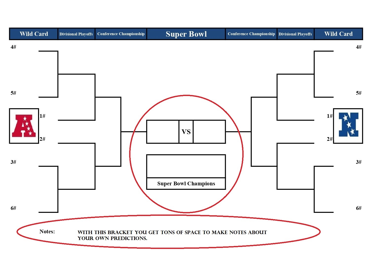 2019 NFL Playoff Bracket Archives Printerfriendly