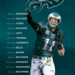 2019 Philadelphia Eagles Schedule Downloadable Wallpaper