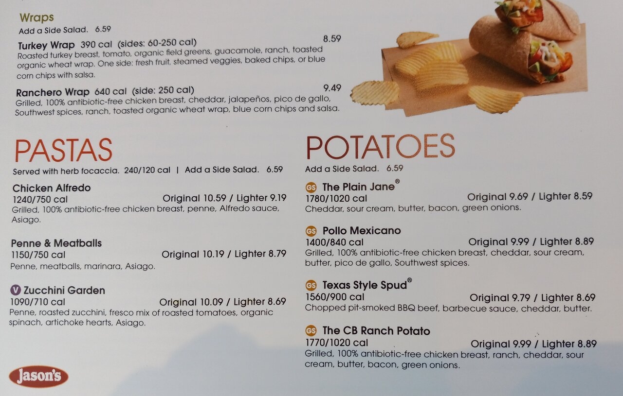 2022 Jason s Deli Menu Picture Of Jason s Deli College Station 