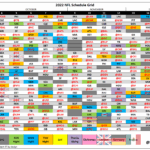 2022 NFL Regular Season Schedule Grid U0026 Strength Of Schedule