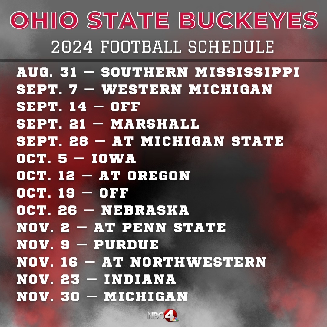 printable ohio state football schedule printable ohio state football schedule