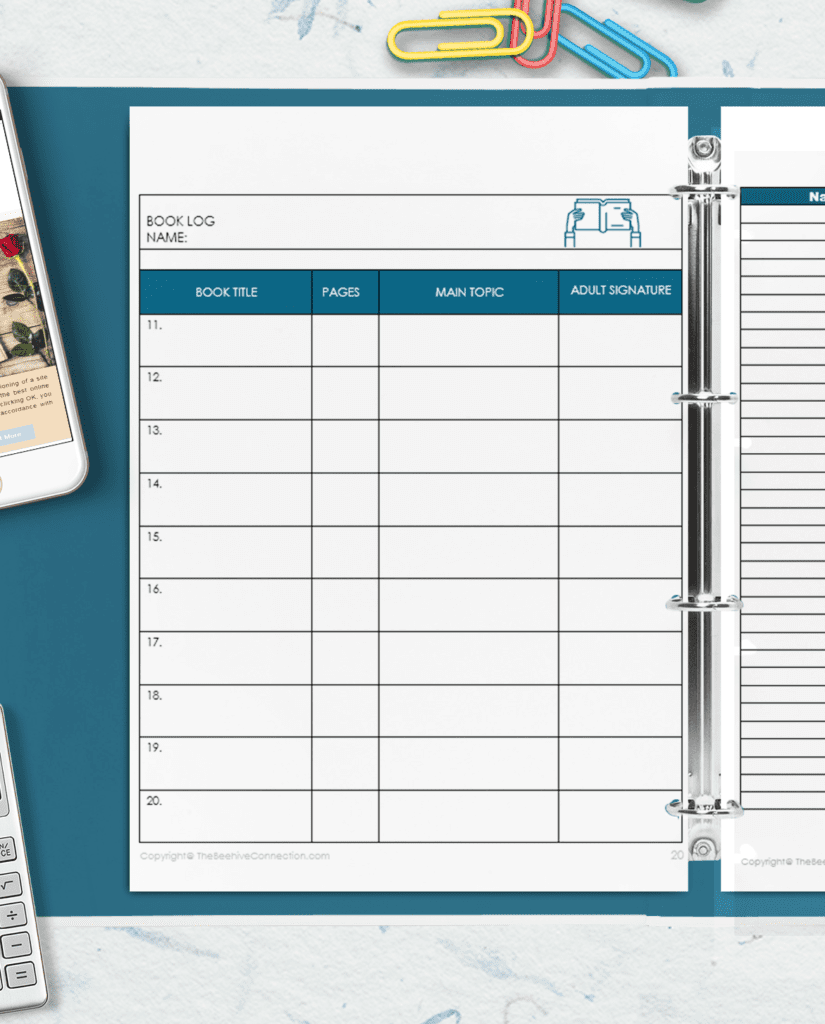 free printable student planner 2018