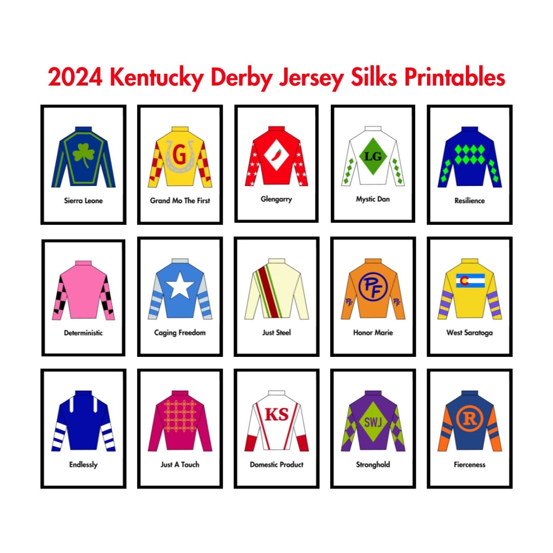 2025 Kentucky Derby Belmont Stakes Horse Race Jockey Silks 
