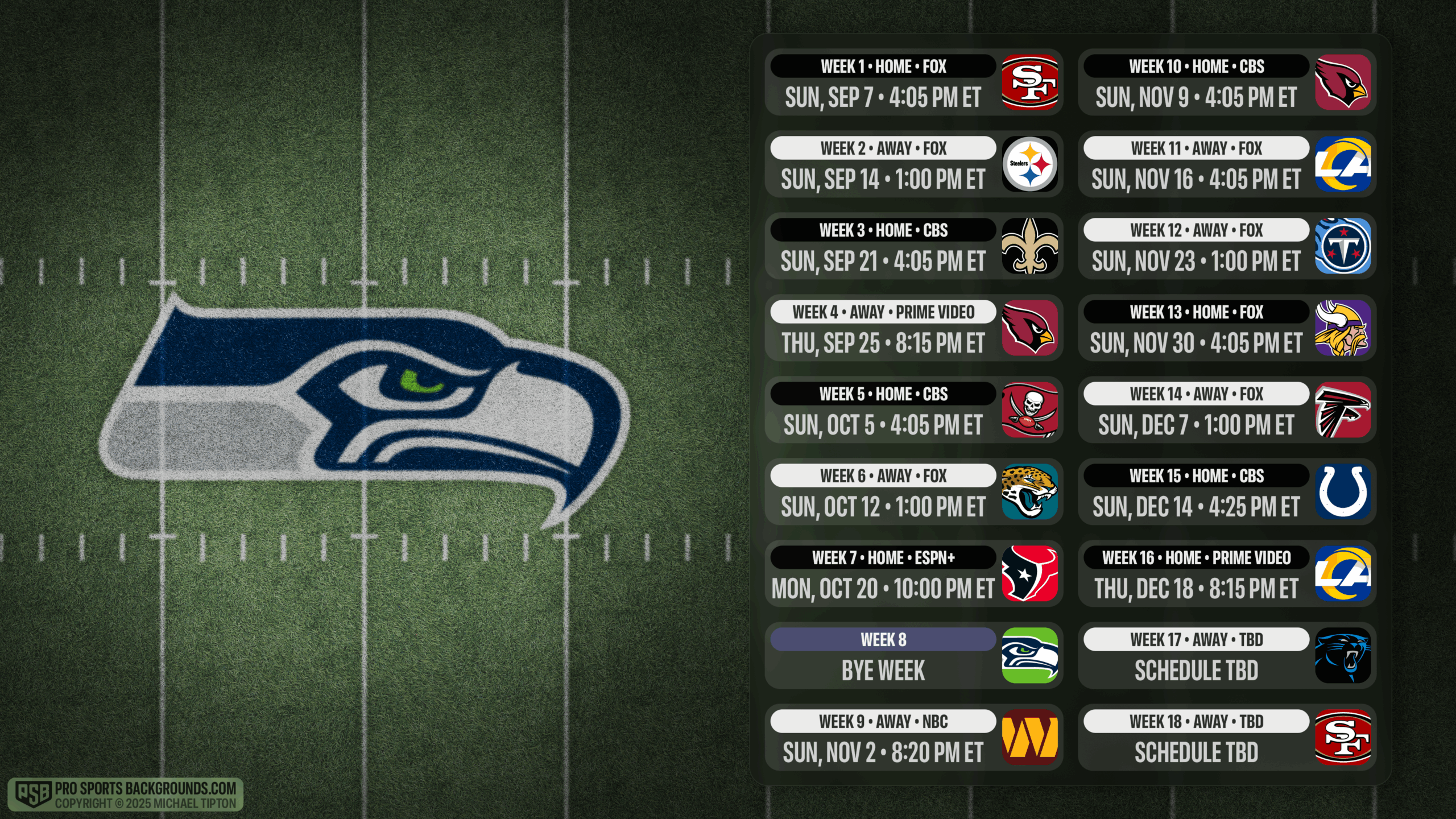 seattle seahawks printable schedule