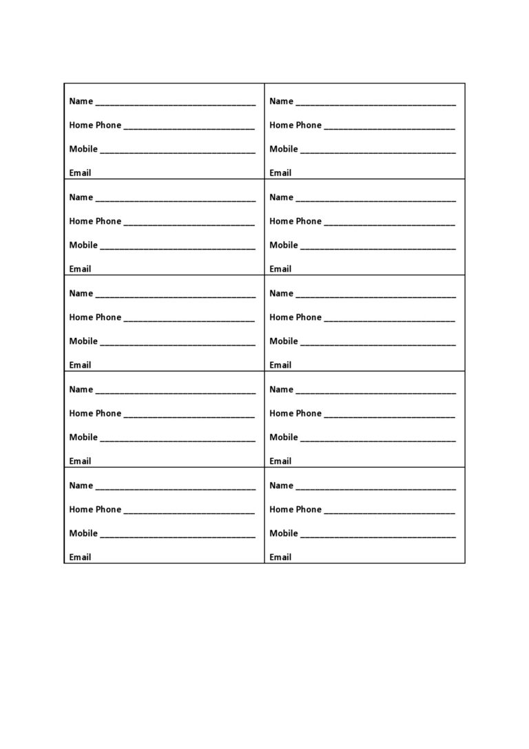 22 FREE Church Directory Templates Examples TemplateLab