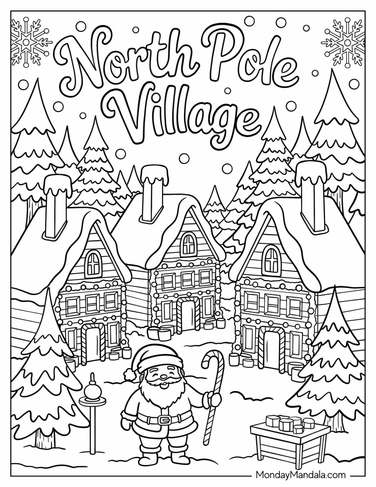 23 North Pole Coloring Pages Free PDF Printables 