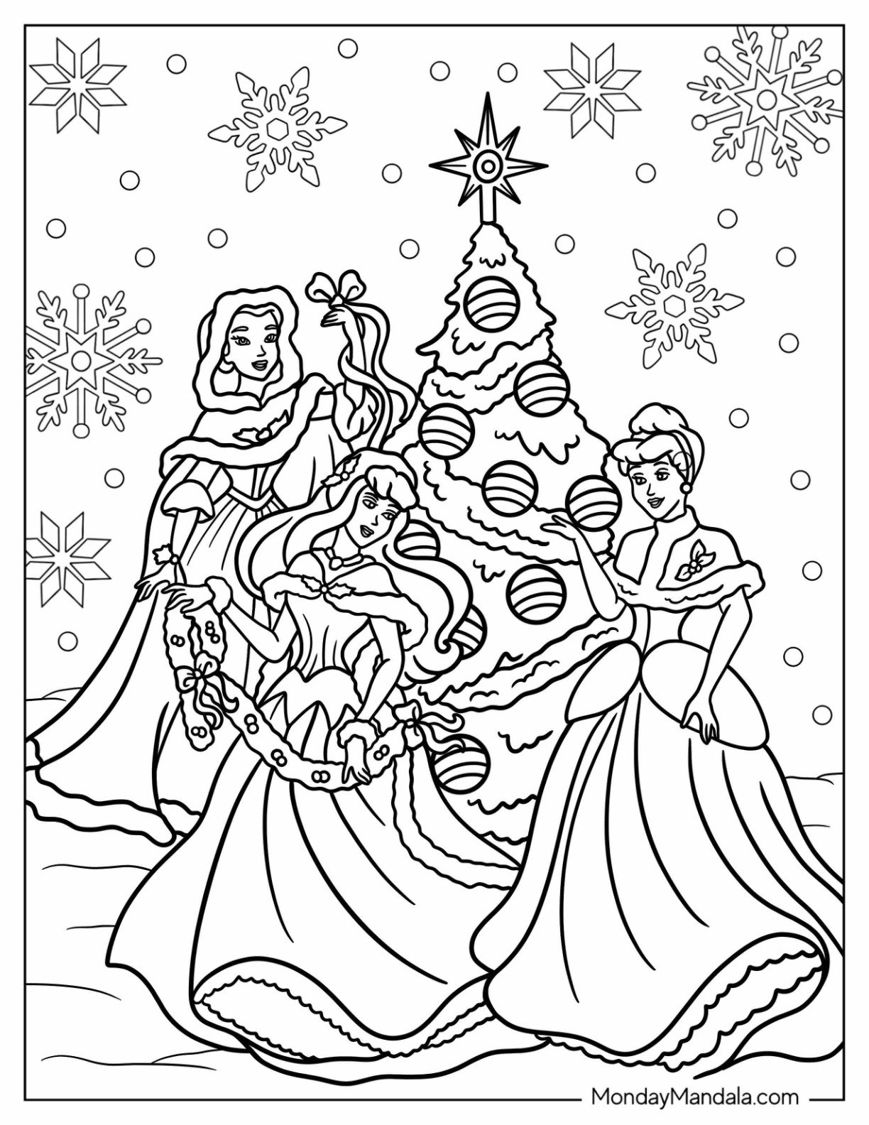 free printable holiday coloring pages