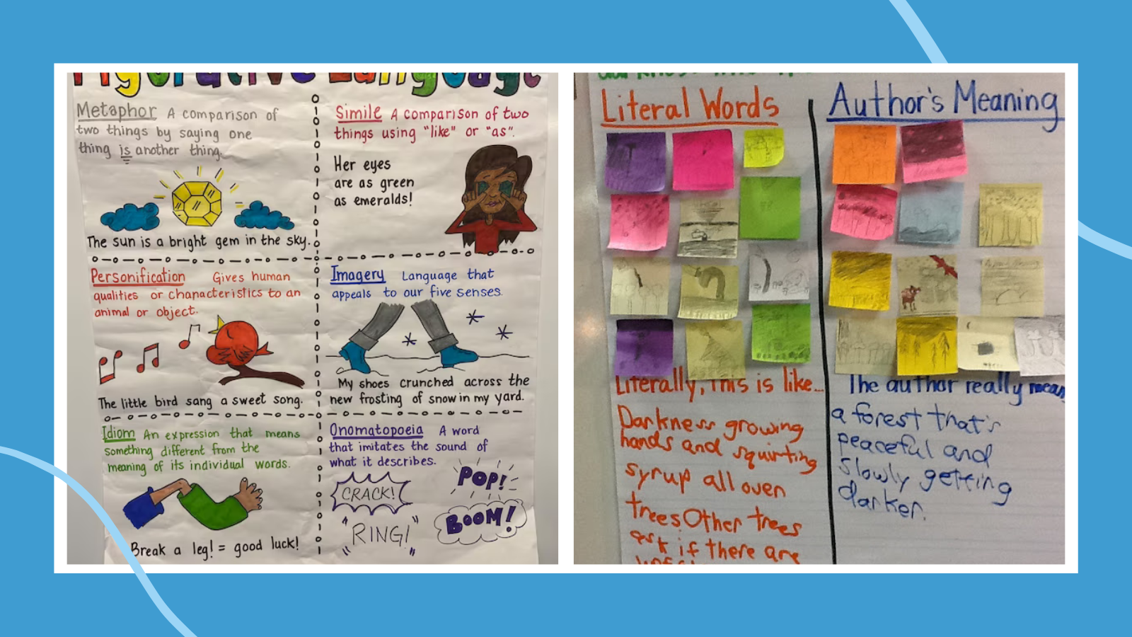 figurative language definitions and examples printable