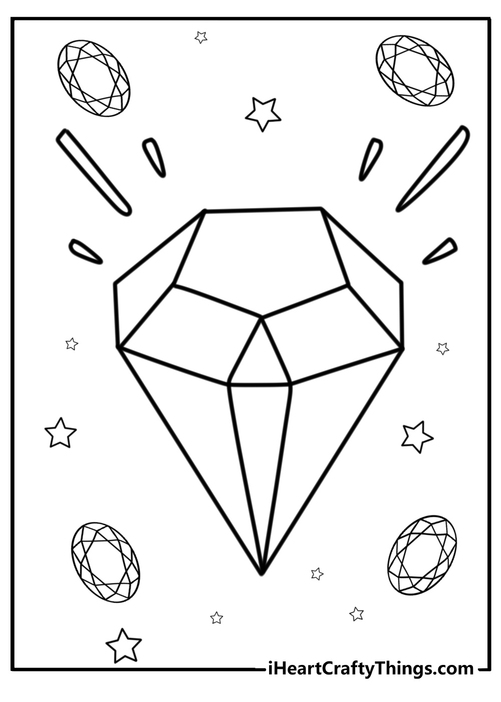 24 New Diamond Coloring Pages 100 Free To Print 