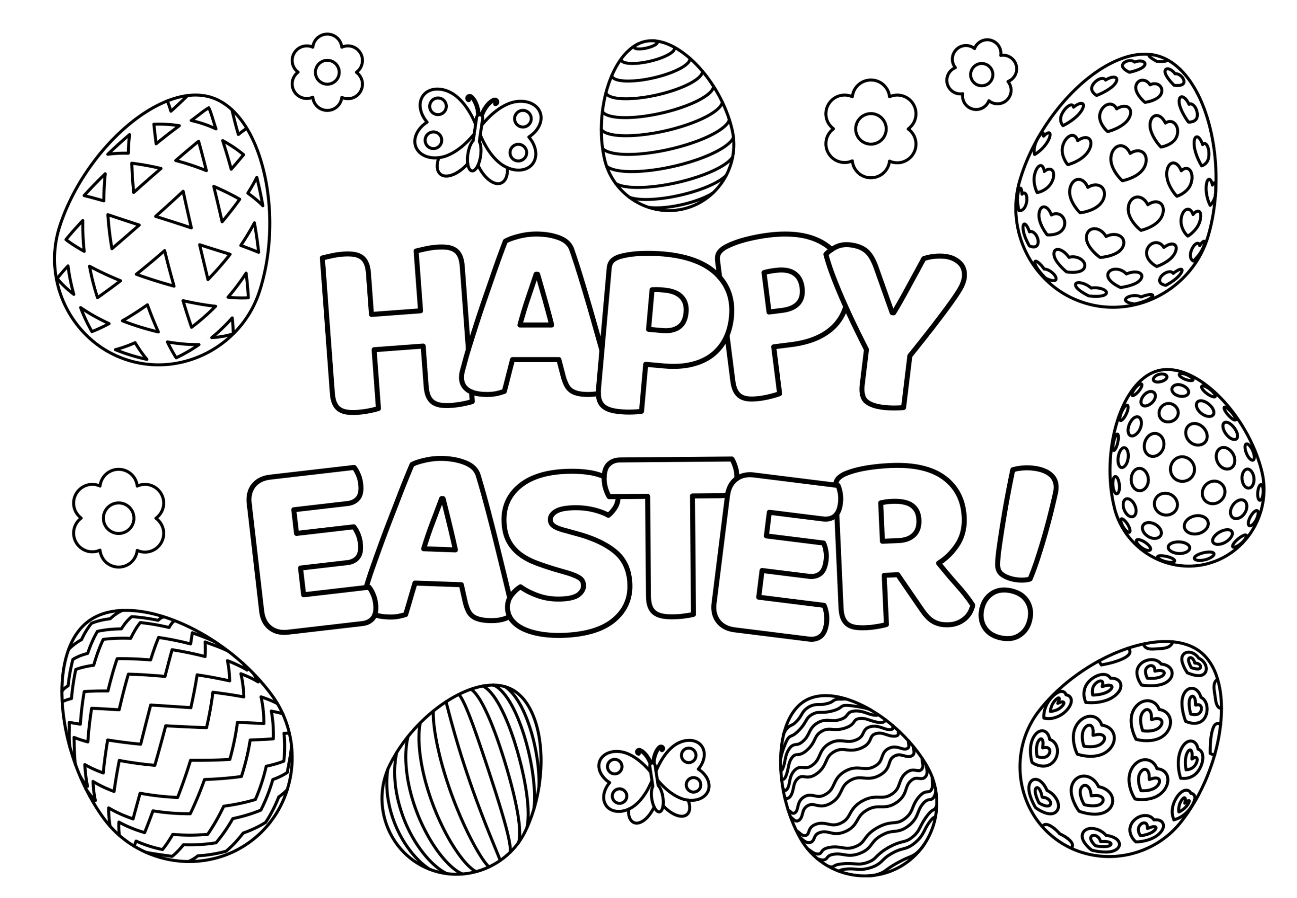 free printable easter coloring pages