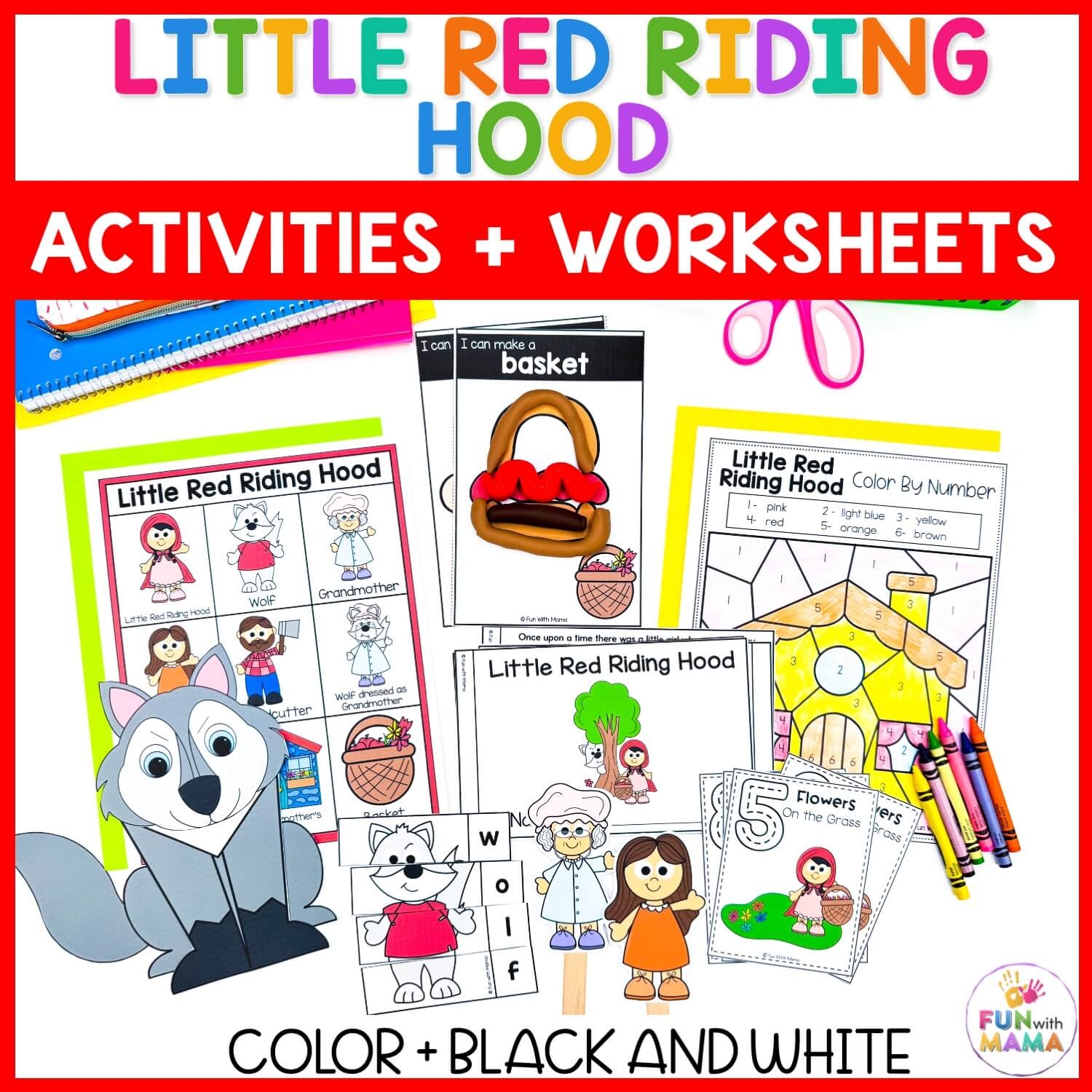 25 Little Red Riding Hood Activities For Kids Fun With Mama