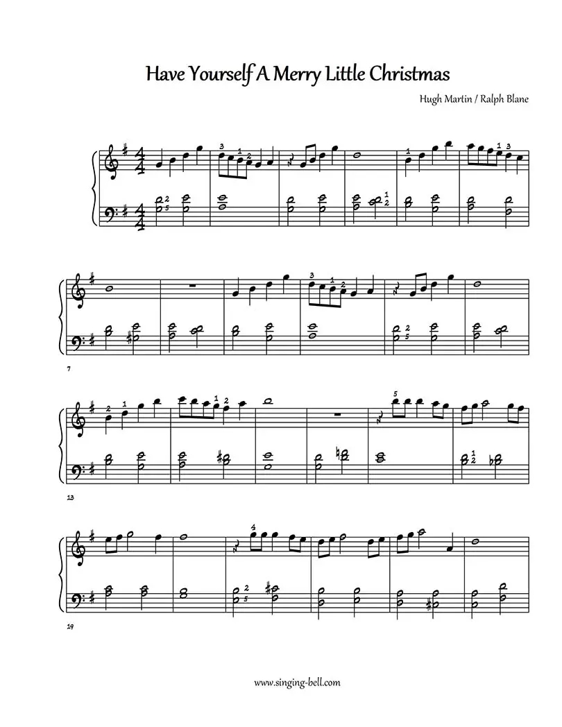 26 1 Easy Christmas Piano Sheet Music For Beginners