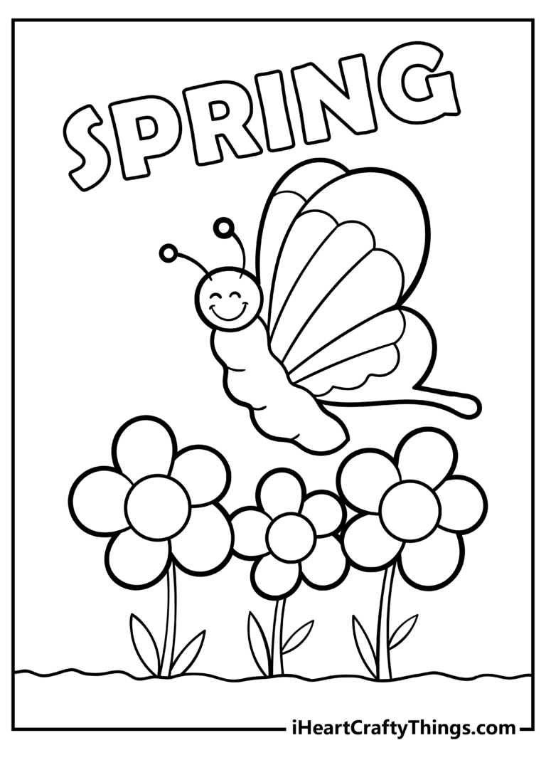 27 Spring Coloring Pages 2025 100 Free Printables