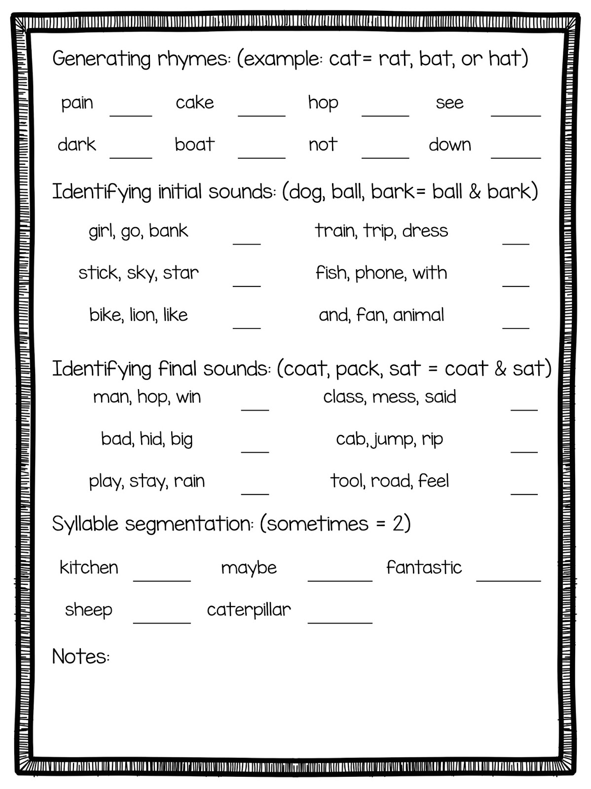 2nd Grade Snickerdoodles Basic Reading Assessments Free And 