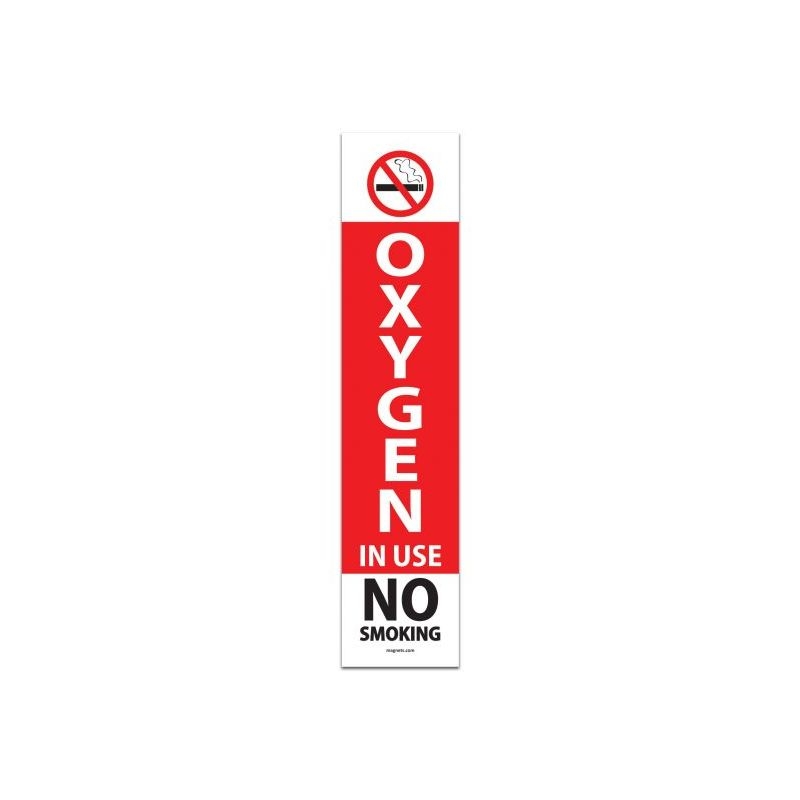 2x10 Magnetic No Smoking Signs 5 Pack Order No Smoking And Oxygen in Use Magnets For Your Facility At Magnets