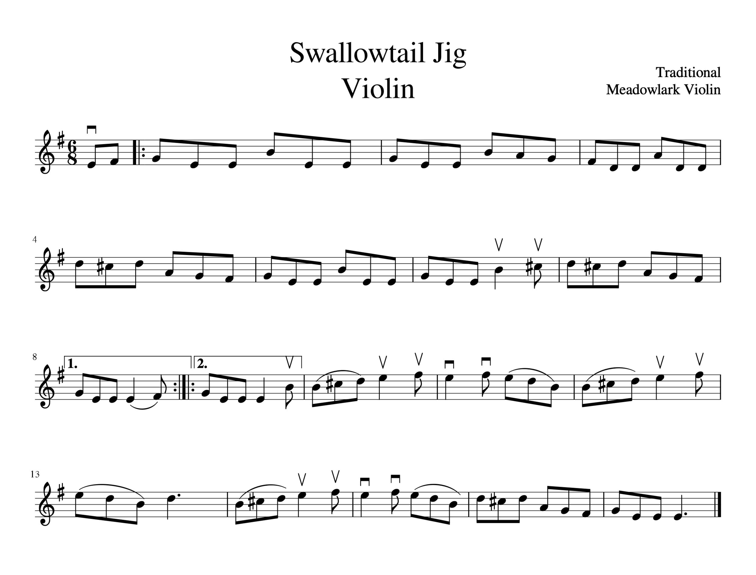3 Easy Fiddle Tunes For Violin Free Sheet Music Meadowlark 