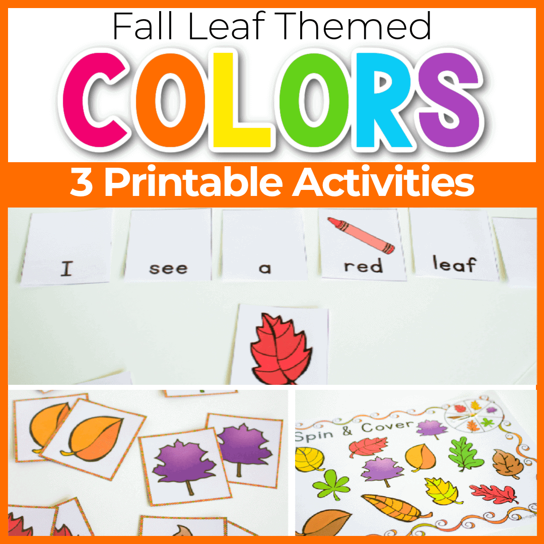 fall printables for preschool