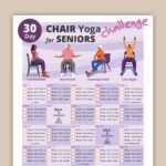 30 day Chair Yoga Challenge For Seniors Printable Home Workout 