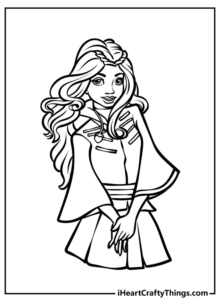 30 Descendants Coloring Pages 100 Free Printables 
