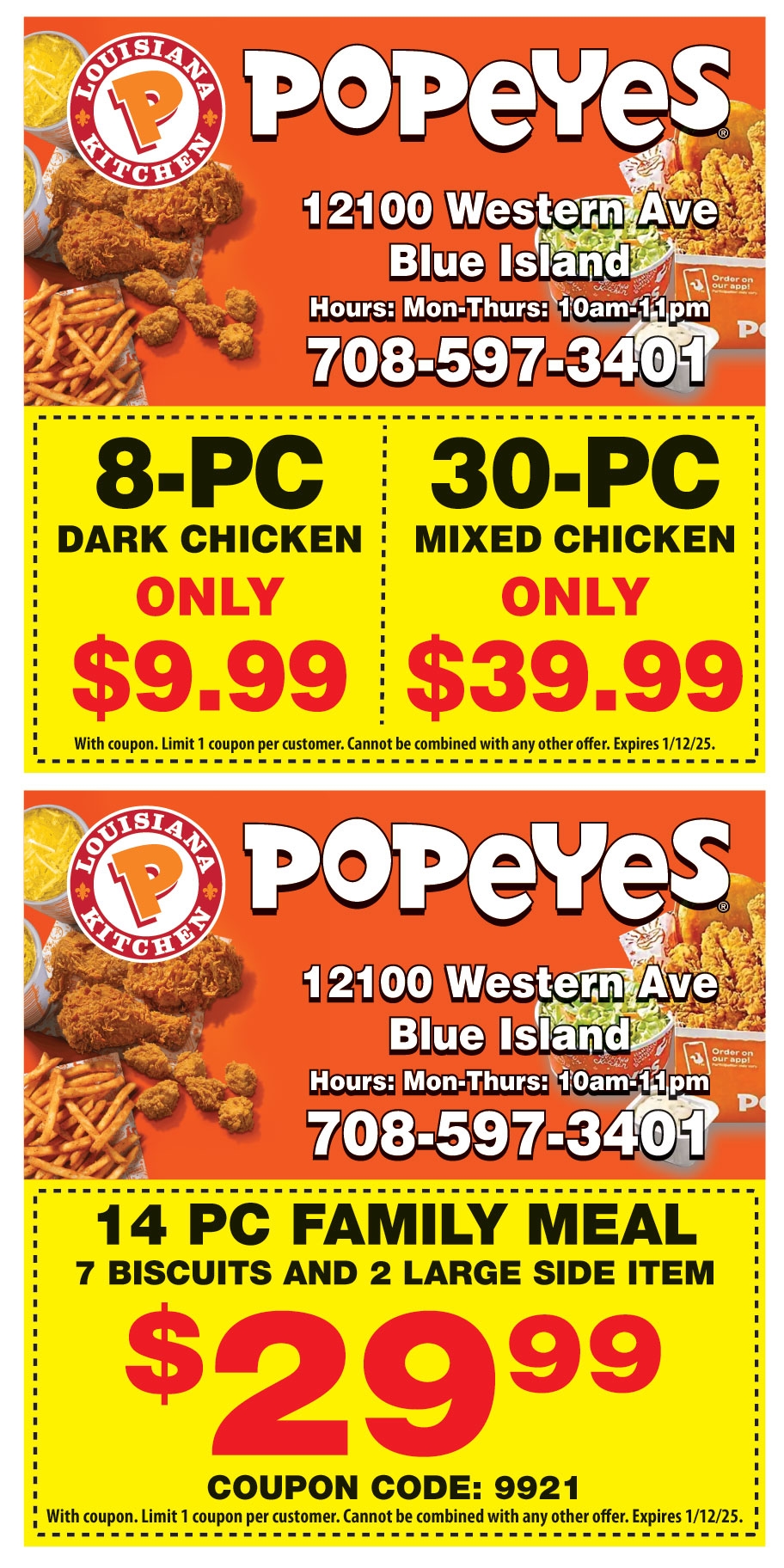 30 PC MIXED CHICKEN ONLY 39 99 Online Printable Coupons USA Local Free Printable Shopping Coupons