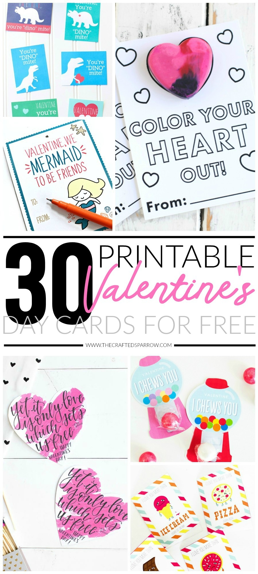 printable valentine cards free