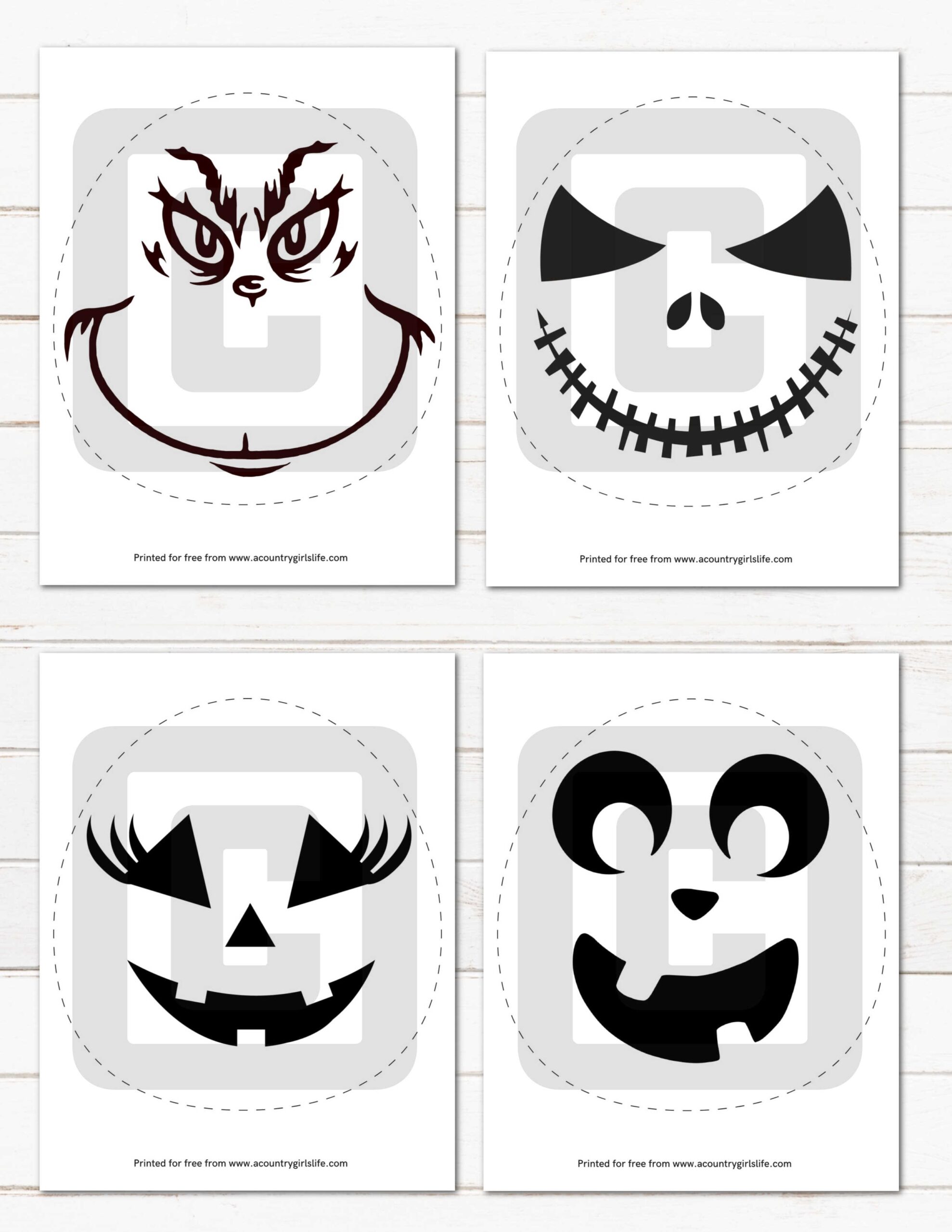 pumpkin carving stencils printable
