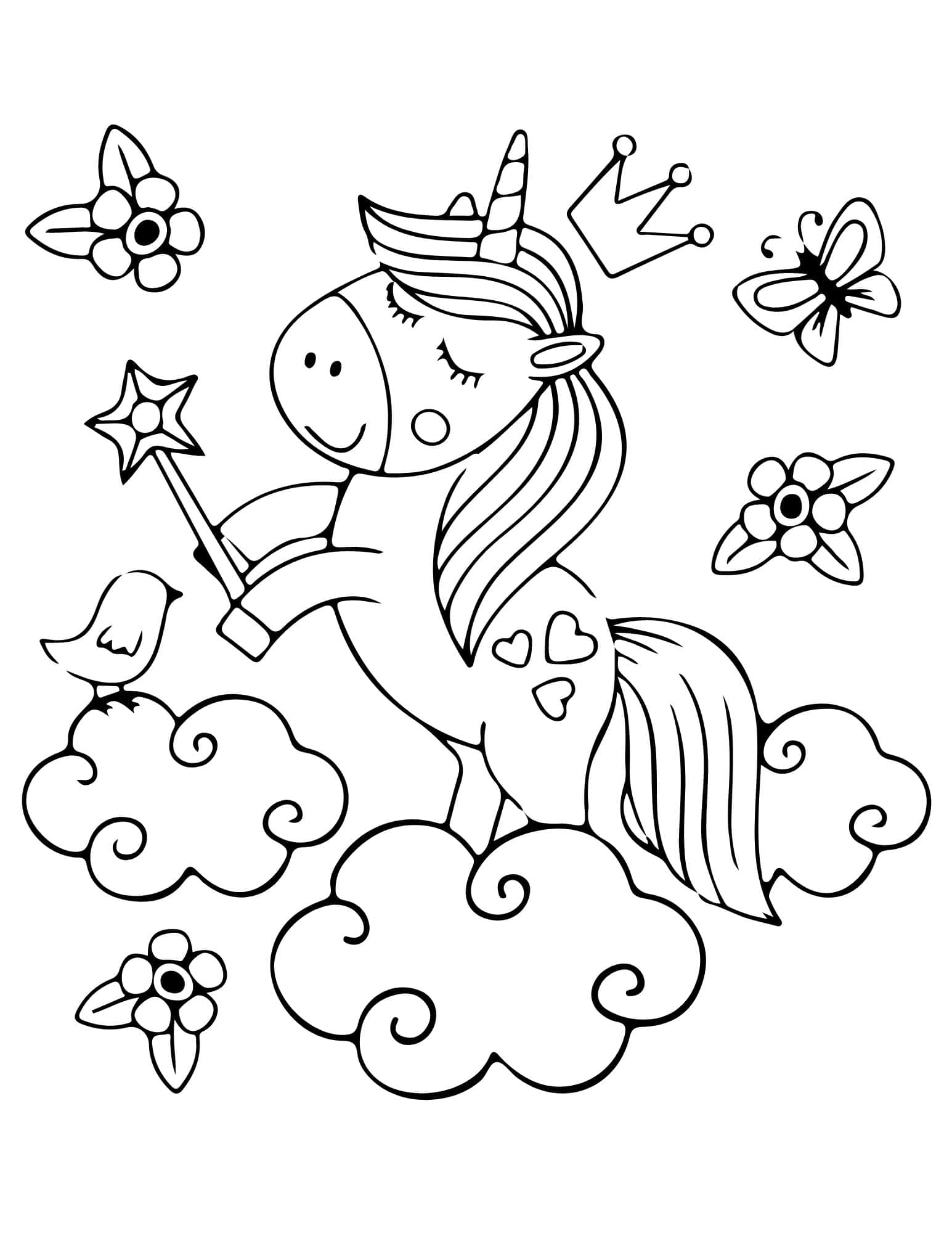33 Magical Unicorn Coloring Pages For Kids And Adults