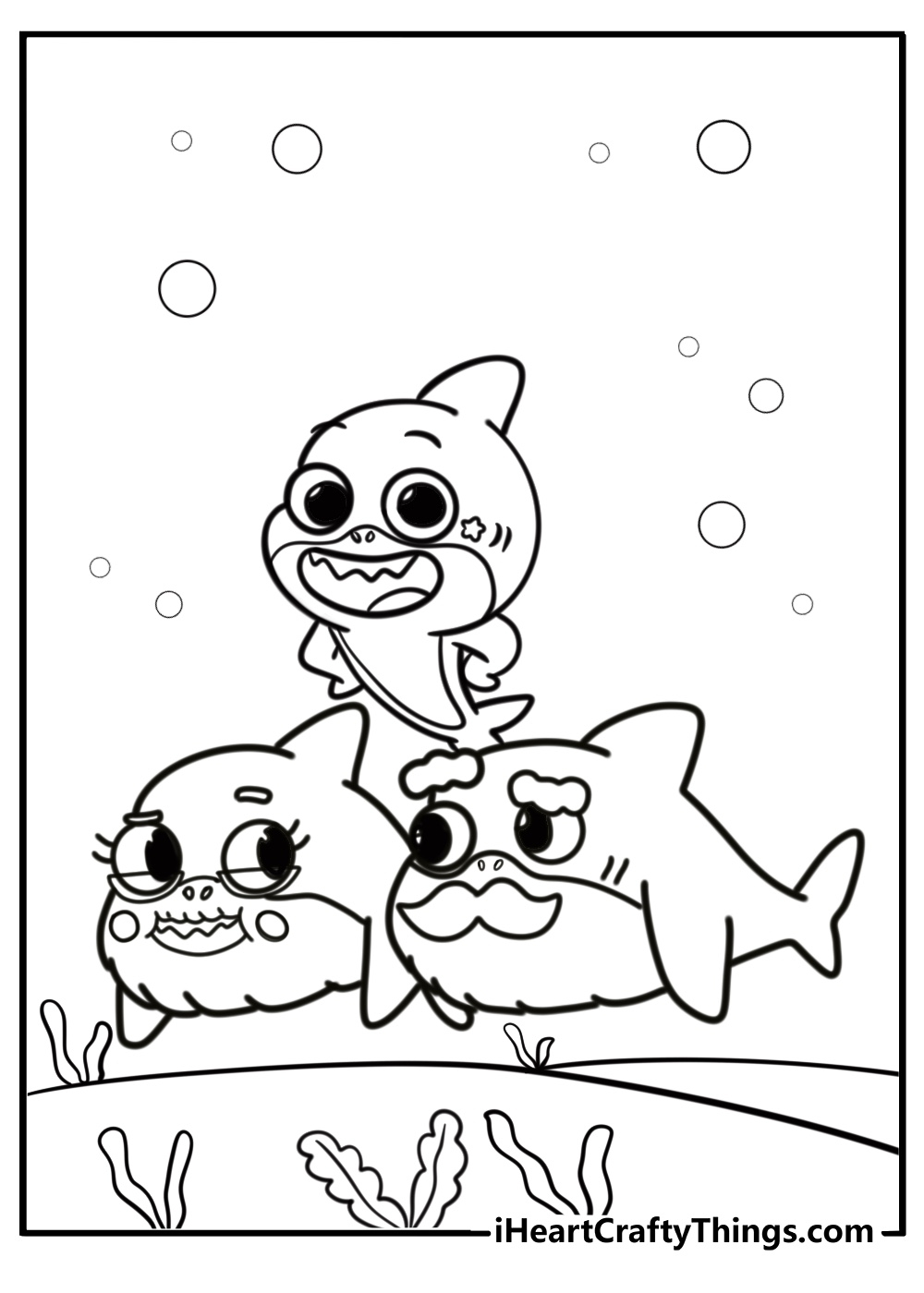 free printable of baby shark song