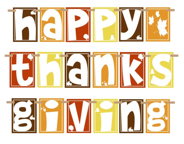 35094 Happy Thanksgiving Clipart Clustered Spires Golf Club