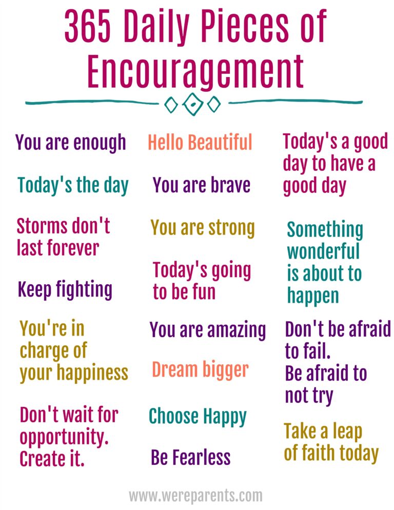 365 Daily Quotes Of Encouragement We re Parents