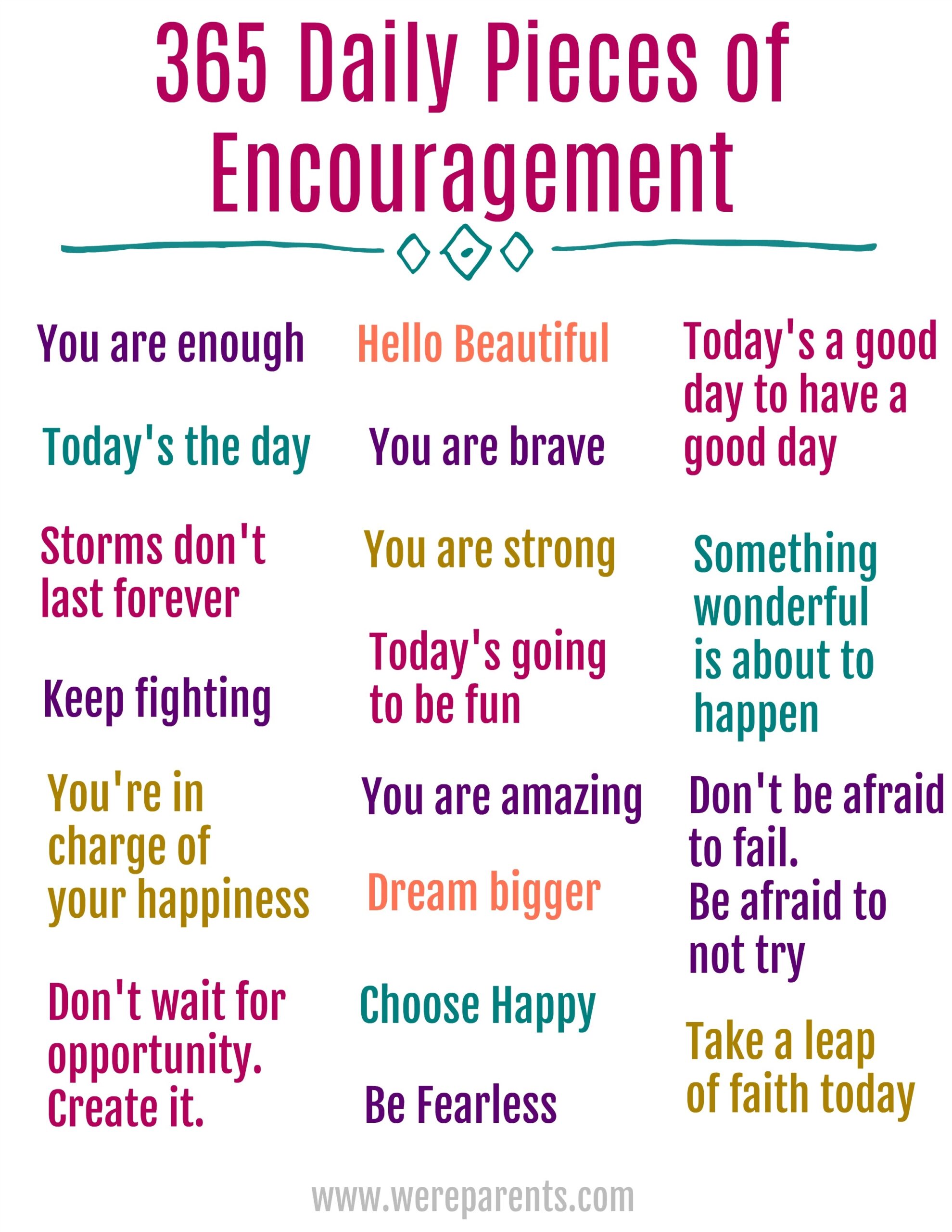 365 Daily Quotes Of Encouragement We re Parents