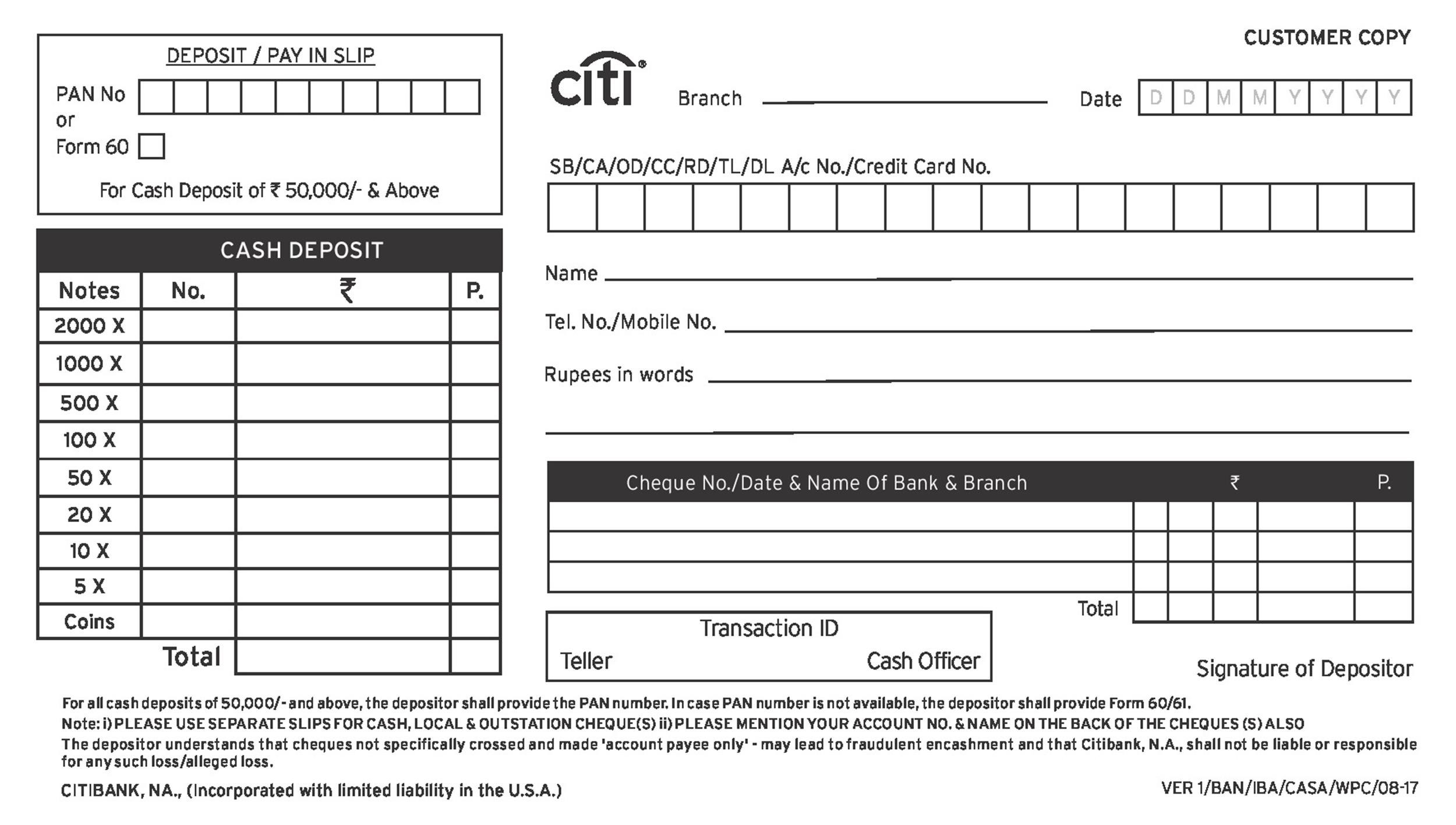 37 Bank Deposit Slip Templates U0026 Examples TemplateLab Worksheets Library