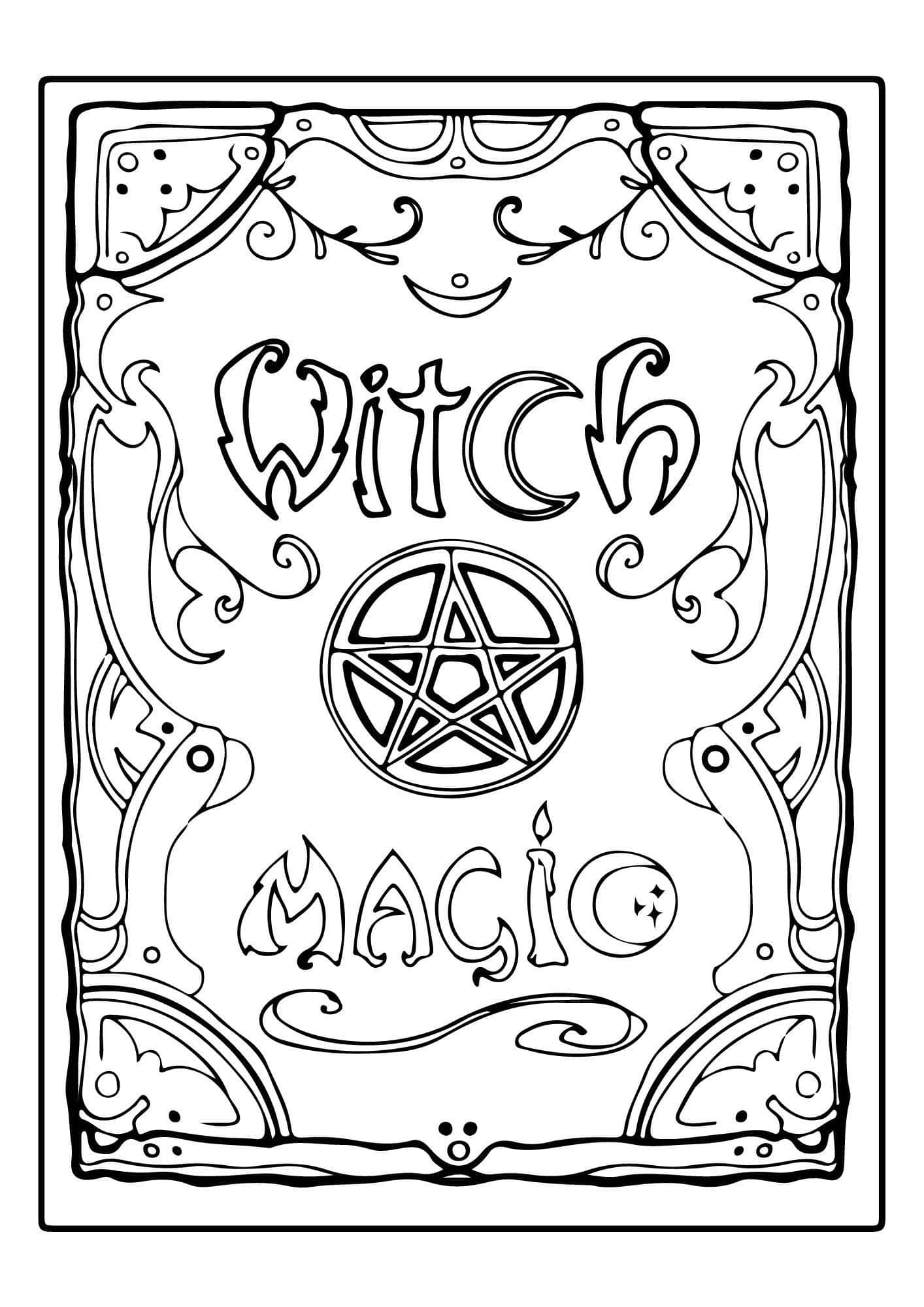 38 Captivating Witch Coloring Pages For Kids And Adults Witch 
