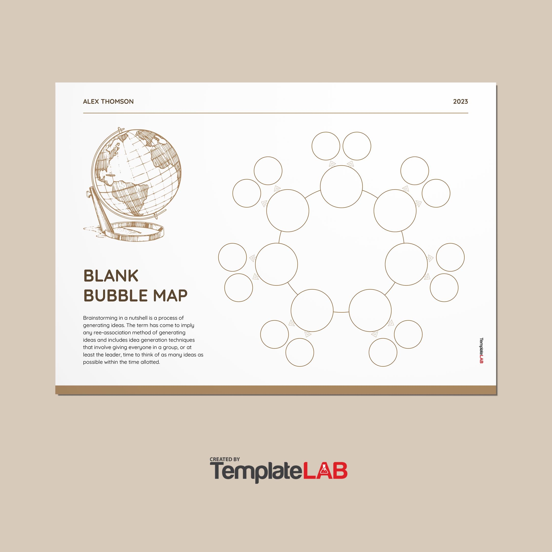 free printable bubble maps
