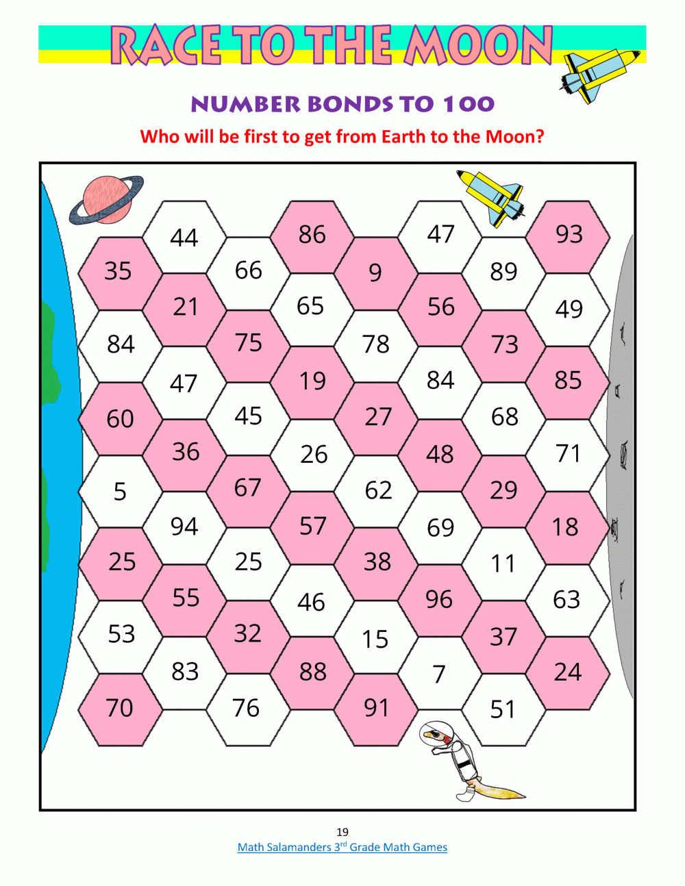 3rd Grade Math Games Booklet