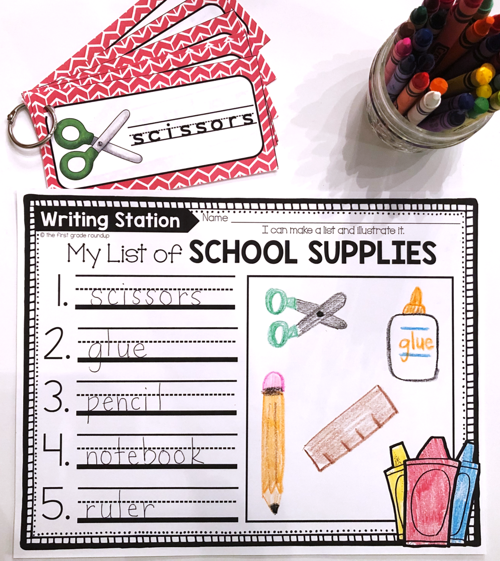 4 Must Have Writing Centers For Kindergarten The First Grade Roundup