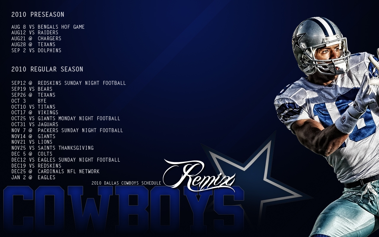  40 Dallas Cowboys Schedule Wallpapers WallpaperSafari